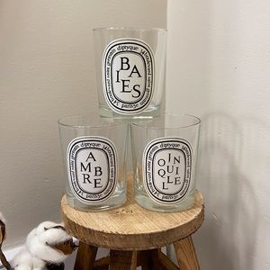 Empty Diptyque Candle Jars